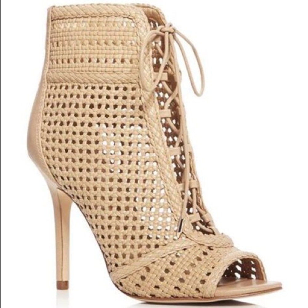 Sam Edelman Abbie Nude Woven Bootie